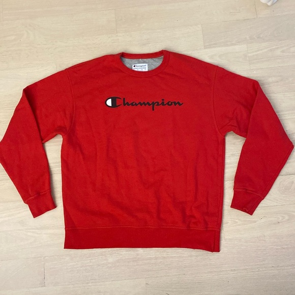 Champion Red Crewneck - Large - Picture 1 of 6